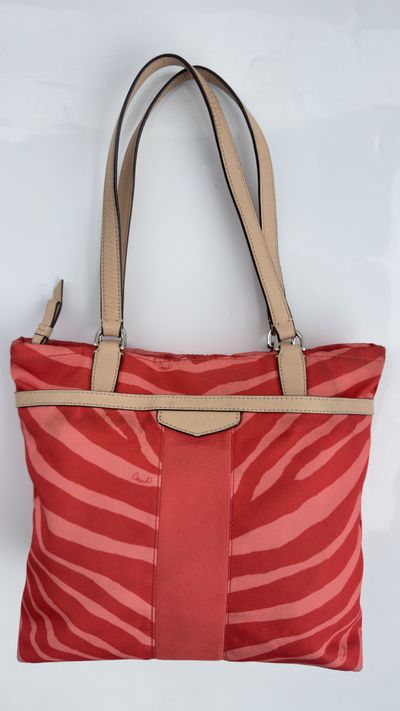 Coach Zebra Print Tote