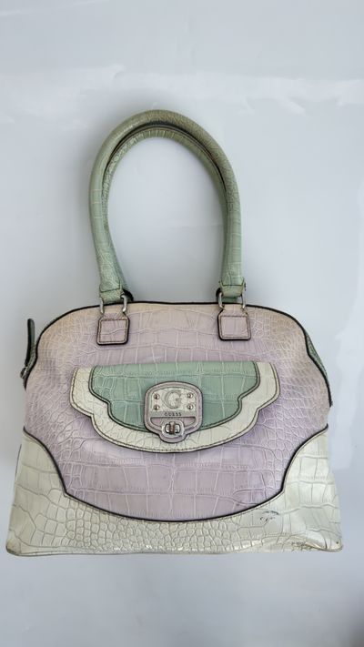 Guess Pastel Croc Bowling Bag