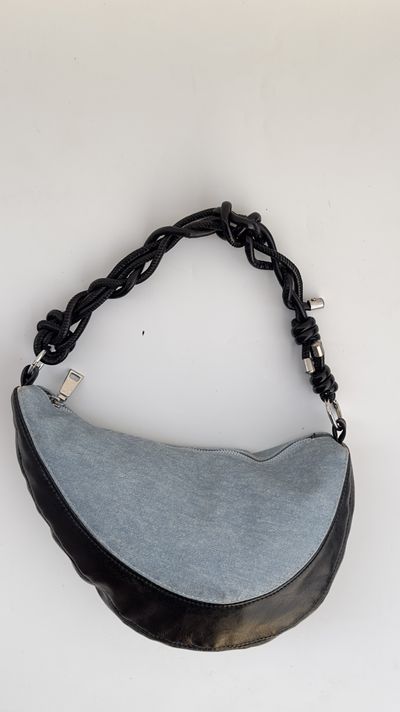 Half-Moon Braided Strap Hobo