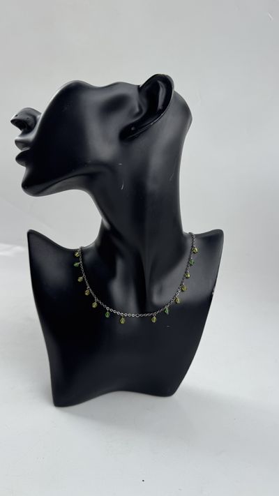 Olive Drop Necklace