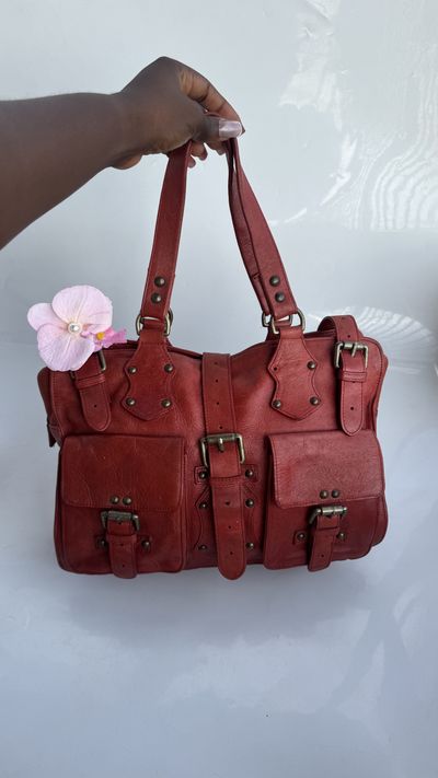 Rust Buckle Satchel