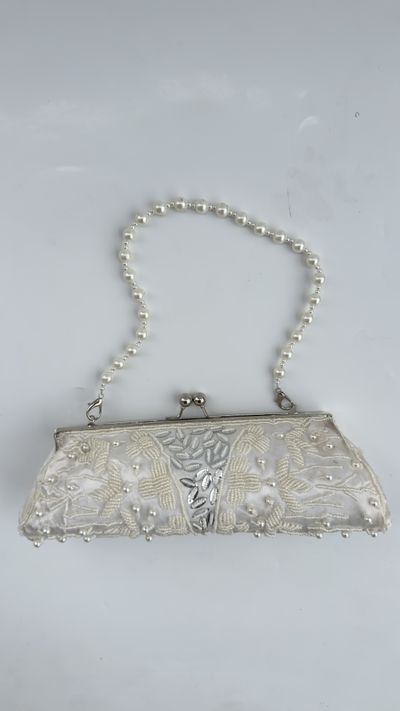 Pearl Beaded Evening Clutch