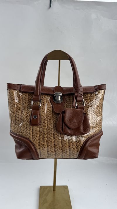 JorYa Weekend Woven Raffia Tote 