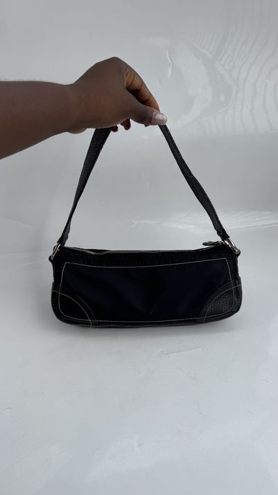 Black Baguette Bag